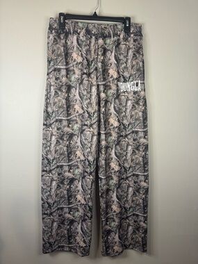 YoungLA Woodland Camo Pants with White Logo